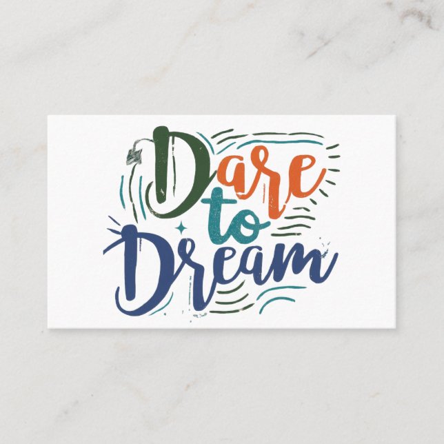 "Dare to Dream Logo" Visitenkarte (Vorderseite)