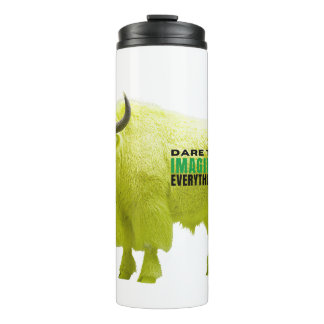 Dare to Imaging Everything Yellow Bison Tumbler Thermosbecher