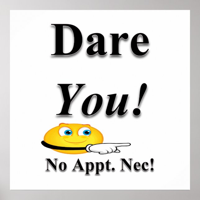 Dare you Poster Matte (Vorne)