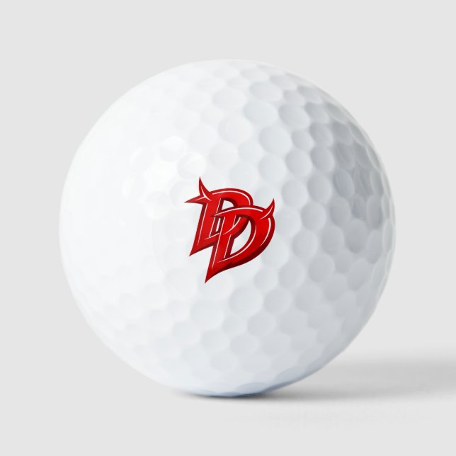 Daredevil inspiriertes Logo Golfball (Vorderseite)