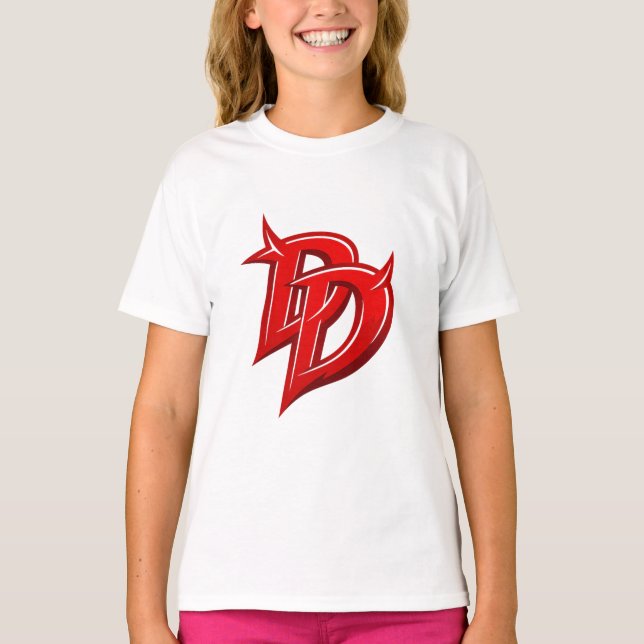 Daredevil inspiriertes Logo T-Shirt (Vorderseite)