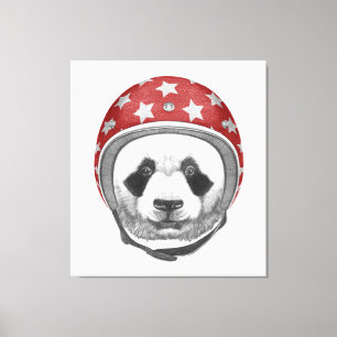 Daredevil Panda Leinwanddruck