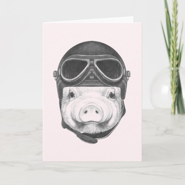 Daredevil Pig Karte (Vorderseite)
