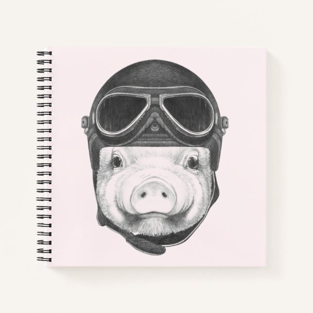 Daredevil Pig Notizbuch (Vorderseite)