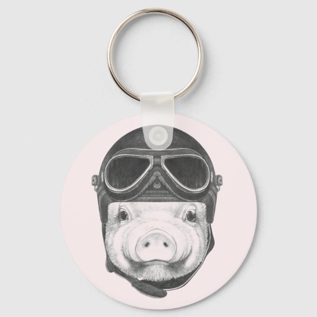 Daredevil Pig Schlüsselanhänger (Vorderseite)
