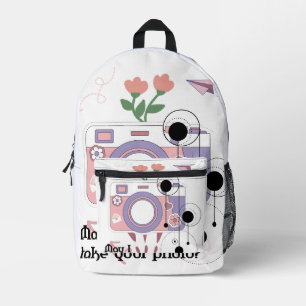 Darf ich dein Foto nehmen? Bedruckter Rucksack