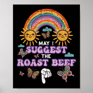 Darf ich den Rinderbraten Lustig Unangemessen A vo Poster
