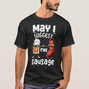 Darf ich die Wurst Frauen Feinschmecker Wurst Lo T-Shirt