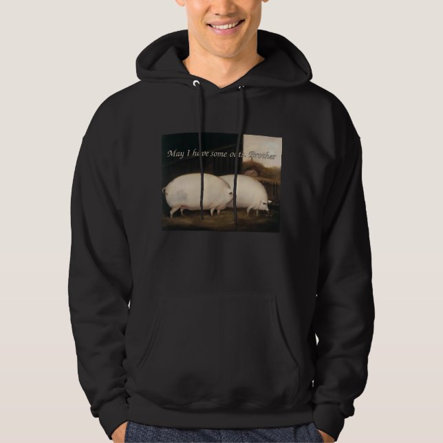 Darf ich ein paar Hafer haben? Hoodie (Vorderseite)