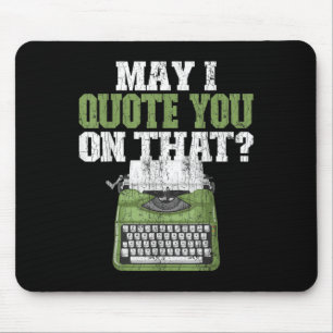 Darf ich Sie auf diese lustige Journalistin Grafik Mousepad