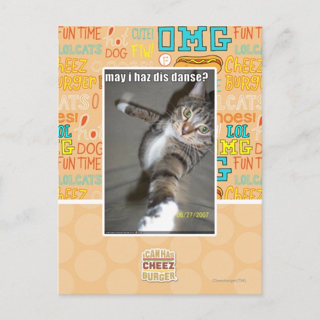 Darf ich tanzen? postkarte (Vorderseite)