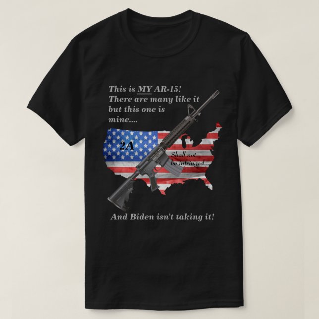Darf nicht unter amerikanischer Flagge verstoßen w T-Shirt (Design vorne)