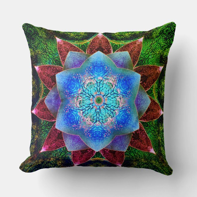 Dargestellte oder rustikale rötliche virtuelle Blu Kissen (Vorderseite)