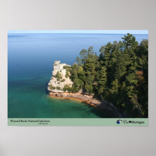 Dargestellter Felsen-Staatsangehöriger Lakeshore Poster