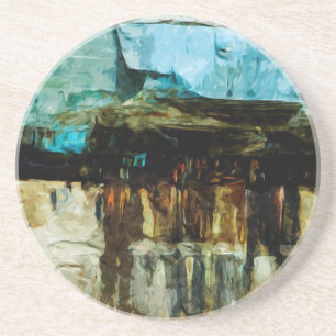 Dargestellter Felsen-Staatsangehöriger Lakeshore Untersetzer