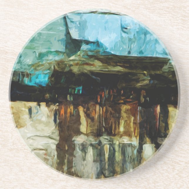 Dargestellter Felsen-Staatsangehöriger Lakeshore Untersetzer (Vorne)