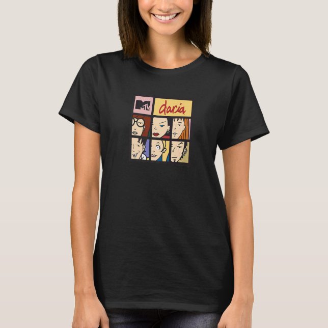 Daria Character Squares Premium T-Shirt (Vorderseite)