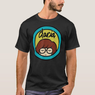 Daria Classic Yellow Blue Logo Grafik essenziell T-Shirt
