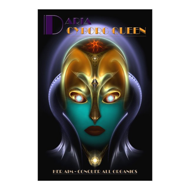Daria Cyborg Queen Foto Print (Vorne)