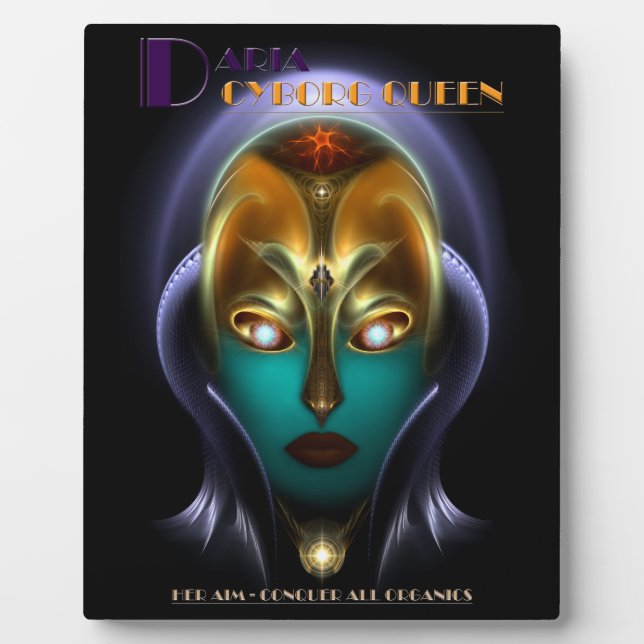 Daria Cyborg Queen Fotoplatte (Vorderseite)