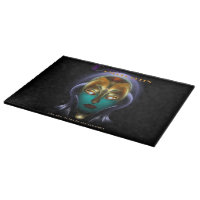 Daria Cyborg Queen Glass Cutting Board 15x11