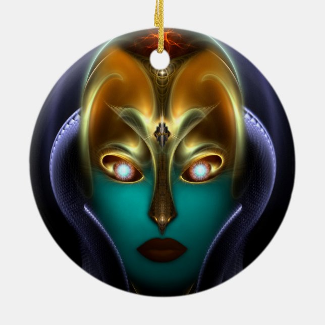 Daria Cyborg Queen Keramikornament (Hinten)