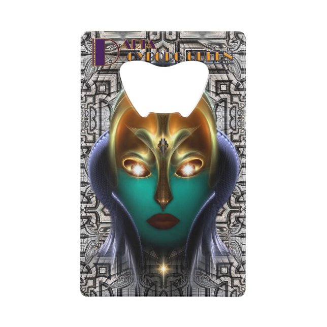 Daria Cyborg Queen Tech Kreditkarte Flaschenöffner (Vorderseite)