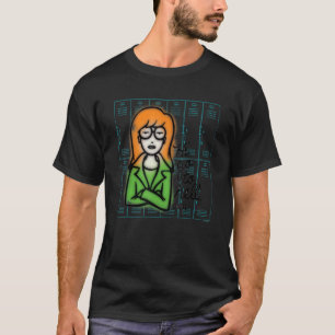 Daria Hi verliert sich mit Lockern T-Shirt