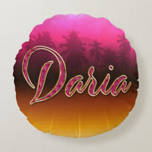 Daria Vorname Name golden pink Kissen
