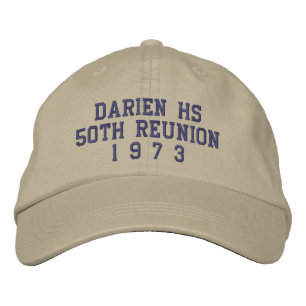 Darien High School 50. Wiedersehen Bestickte Baseballkappe