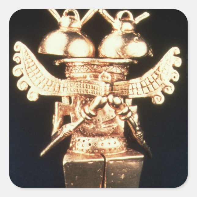 Darien Pectoral Quadratischer Aufkleber (Vorderseite)