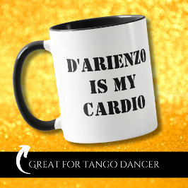 D'Arienzo ist mein Cardio lustiger Tanguero Tango  Tasse