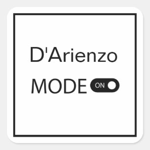 D'Arienzo Mode Lustiger Tango Milonga Quadratische Quadratischer Aufkleber