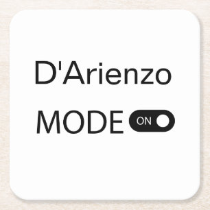 D'Arienzo Mode lustiger Tanguero Tango Tänzer Milo Rechteckiger Pappuntersetzer