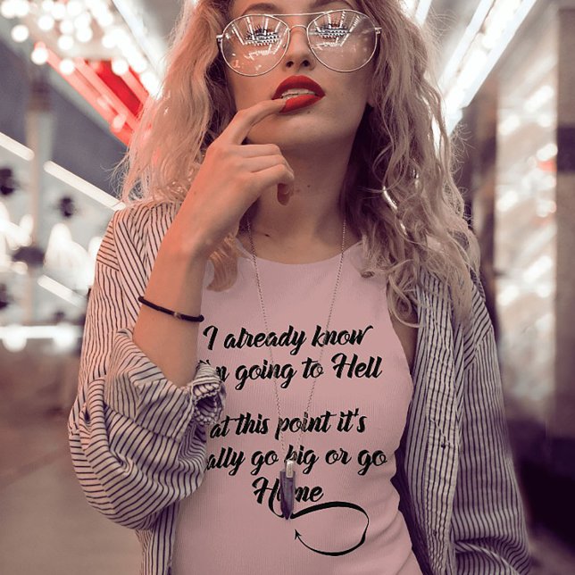 Daring Daredevil T-Shirt (Dark humor tee – “Going to Hell on a Go-Kart” shirt for the unapologetically wicked)