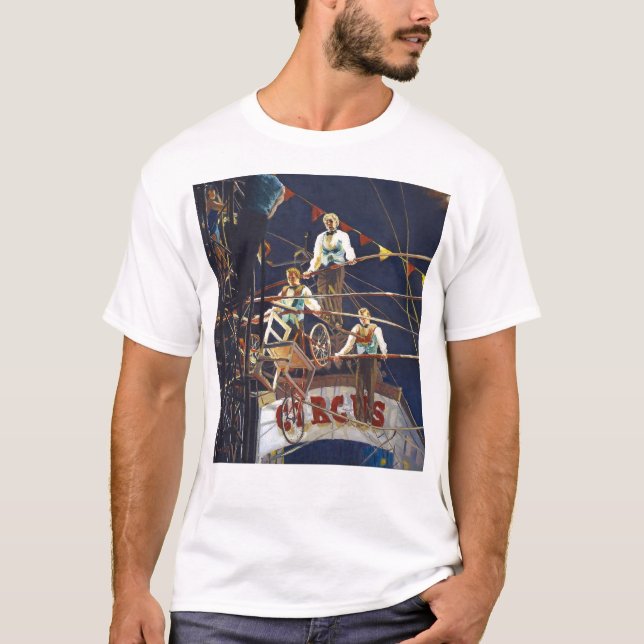 Daring Flying Wallendas Trapeze Circus Act T-Shirt (Vorderseite)