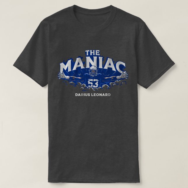 Darius Leonard The maniac T-Shirt (Design vorne)