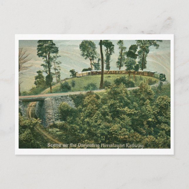 Darjeeling Himalayan Railway Vintag Postkarte (Vorderseite)