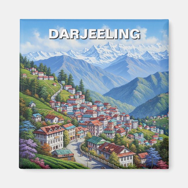 Darjeeling Indien  Magnet (Vorne)