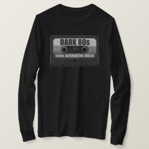 DARK 80er Cassette Tape Long Sleeve T - Shirt