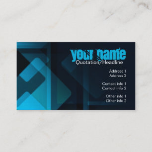 Dark Abstrakt Blue Business Card Visitenkarte