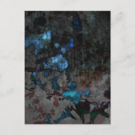 Dark Abstrakt Blue Postkarte