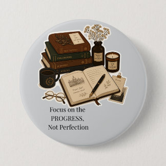 Dark Academia Ästhetik-Studienplaner Button