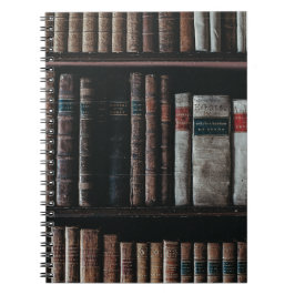 Dark Academia Ästhetische Bibliothek Notizblock