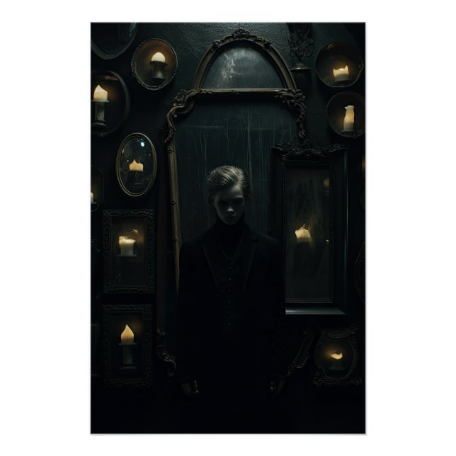 Dark Academia Ästhetisches Gotisches Design Poster (Vorderseite)