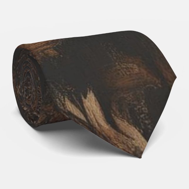 Dark Academia Bohemisch Neck Tie Krawatte (Gerollt)