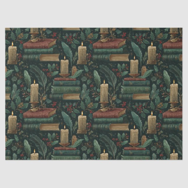 Dark Academia Book Lover Tissue Paper Seidenpapier (Vorderseite)