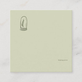 Dark Academia Botany Garden Reader Gift Begleitkarte