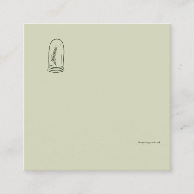 Dark Academia Botany Garden Reader Gift Begleitkarte (Vorderseite)