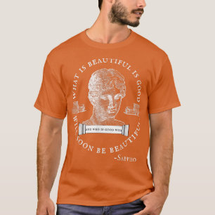 Dark Academia bucht literarische griechische Götti T-Shirt